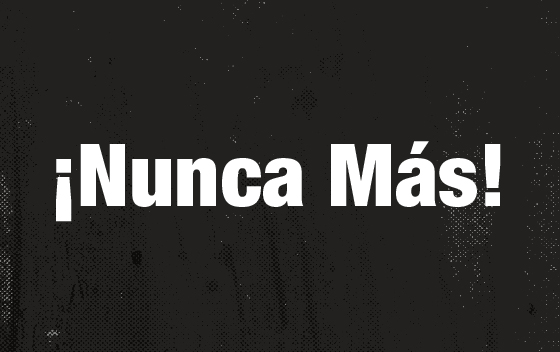 ¡Nunca Más!